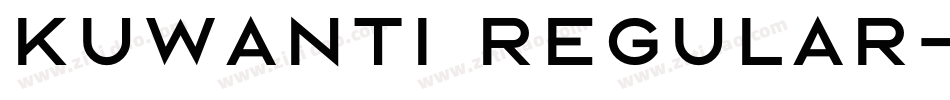 KUWANTI REGULAR字体转换
